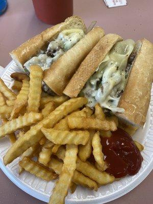 Royal Steak and Cheese with Fries!