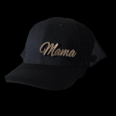 Mama leather patched hat