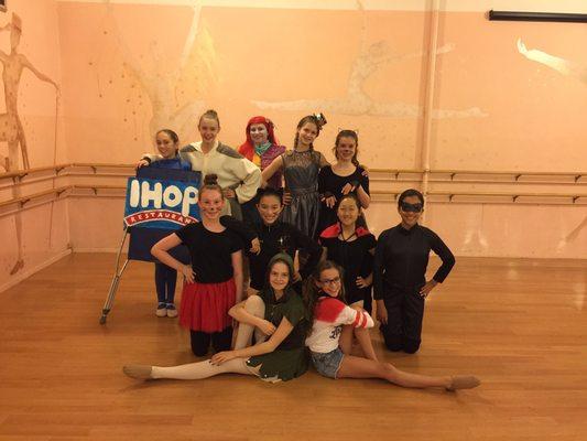 The Junior Company during Halloween