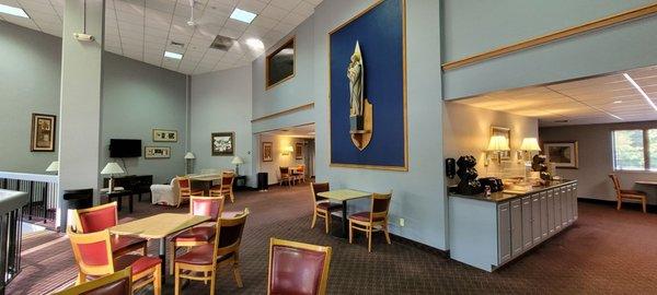 continental breakfast area