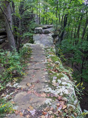 This is walking over the Natural Bridge