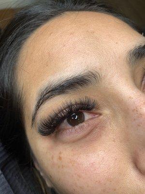 Lash lift and tint