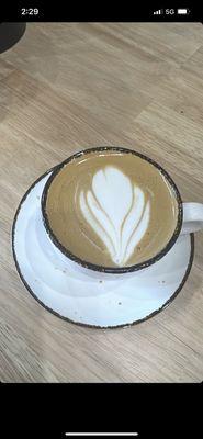 Flat white coffee