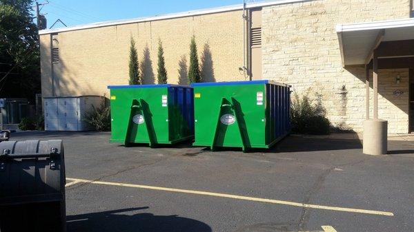 Discounts available on multiple dumpsters.