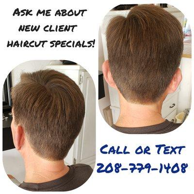 Men's and boys haircut specials!