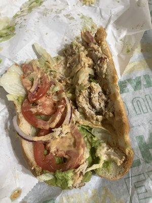 They forgot the cheese on the Baja chicken