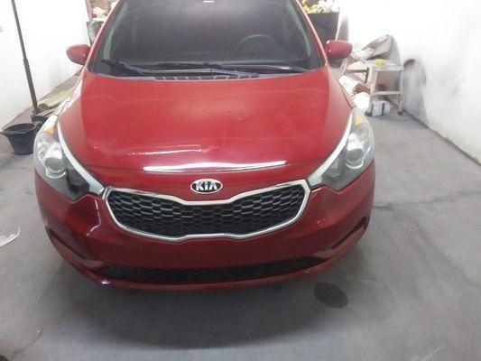 Kia Forte bumper job