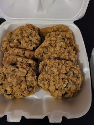 Homemade Oatmeal Raisin cookies