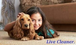 "Live  Cleaner" With Hypo-Allergenic Carpet Cleaning from Safe-Dry®