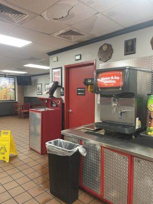 Water dripping through the ceiling tile?