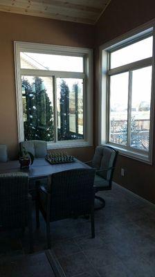 Sunroom with furniture