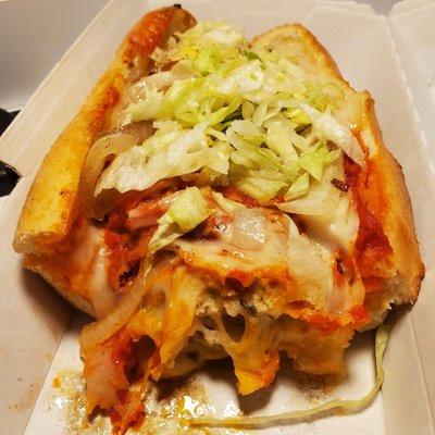 Parmigiano style meatball sub, mmmm!