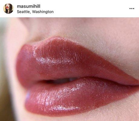 Fresh lip blush. The color will soften 50%