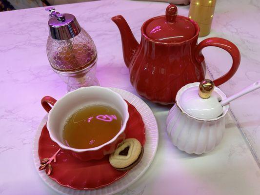 Tea and brunch tray