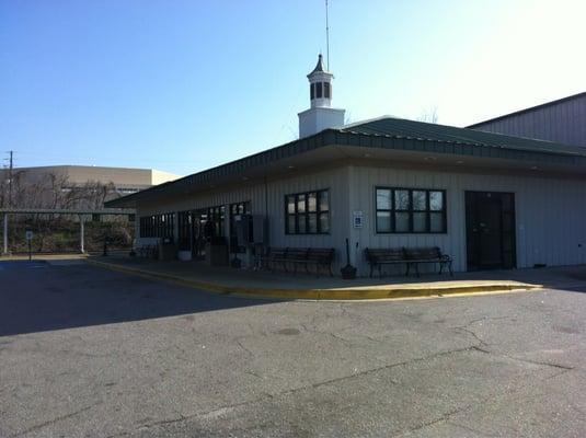 Amtrak station off Pulaski street, Columbia, SC.