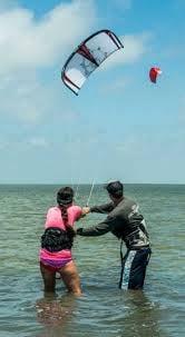 Our flat water training location is the best on the coastline with shallow water as far as you can see.