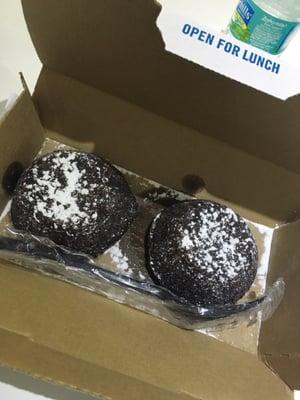 They gave me a fork for my lava cakes, first dominos to ever make this a normal thing to see for me. Awesome and delishhh