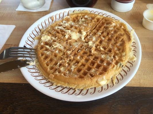 Peanut butter chip pancake- slathered in butter :)