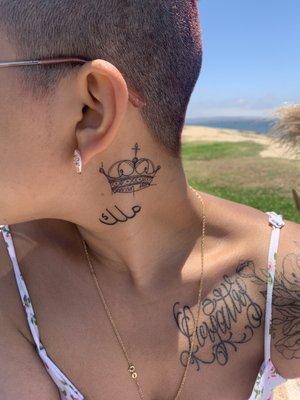 Neck Tattoos by Mara