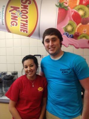 My friends at smoothie king. Check them out if you're in Midland!