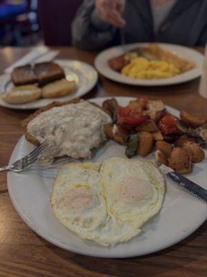 Country Fried Steak and potatoes