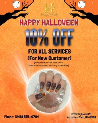 10% OFF FOR ALL SERVICES
 (For New Customer)