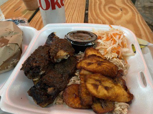 Jerk chicken plate