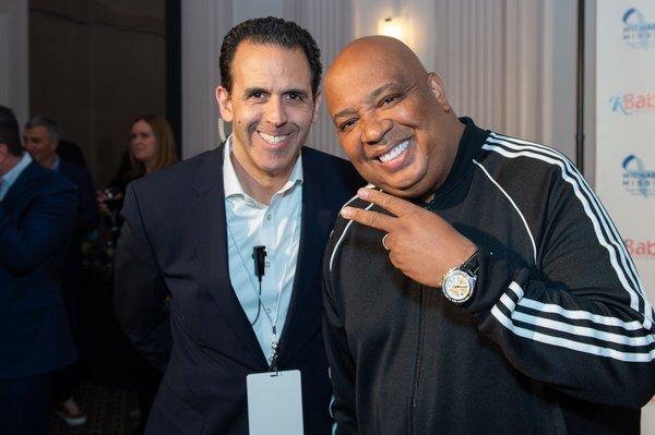 Darren Port with Rev Run at the 2019 R Baby and Michael's Mission Benefit Concert