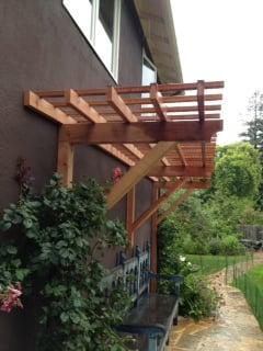 This trellis added shade and character  to the back yard.