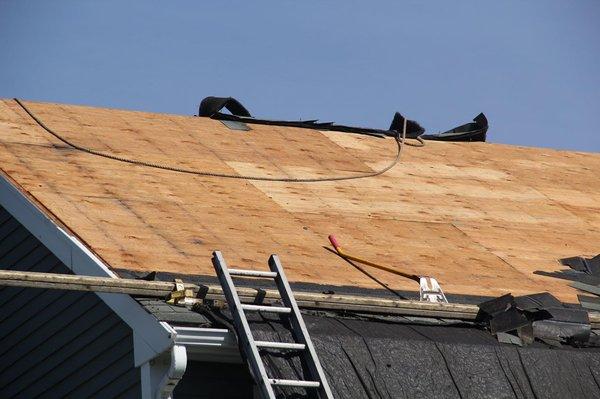 Stripping a roof