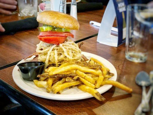 Cowboy burger - it was huge!