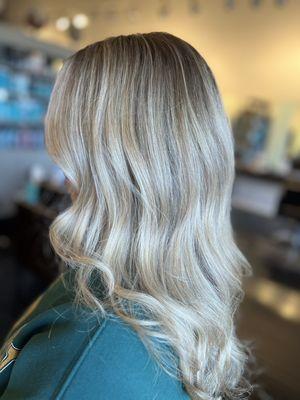 Blonde balayage and cut @hairbym.a