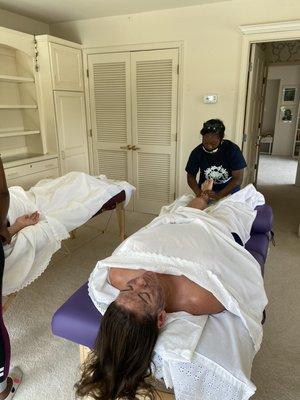 60 min Massage and 30 min Express Facial with Mud- Spa Party in Hilton Head.