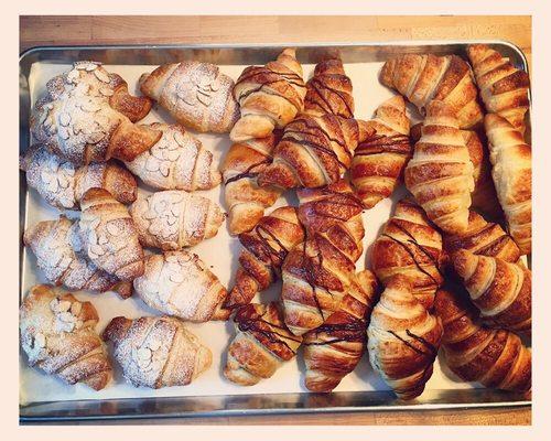 Fresh baked croissants