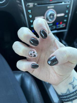 Edgy valentines nails