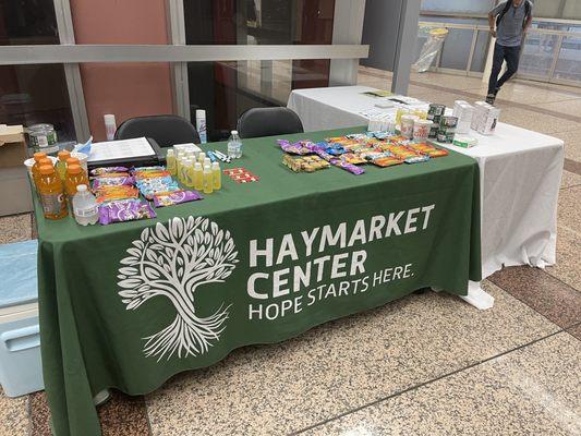 Ps, here is the wonderful setup of goods Kay Kay provided yesterday. Neat, organized, mindful. This is what Chicago needs: hope to inspire.