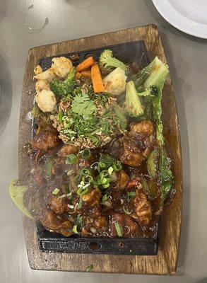 Veg Manchurian Sizzler (cauliflower)