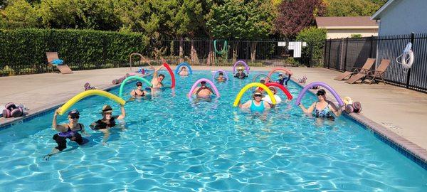 Water aerobics class taught by Joe K.