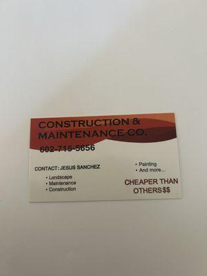 Construction and Maintenance