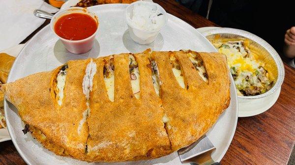 Calzone, fresh and crispy