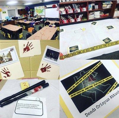 A thematic way to teaching the Boston Massacre--a real crime scene!  #engagementmatters