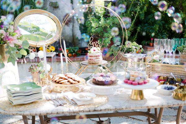 Whimsical Dessert Bar Reception