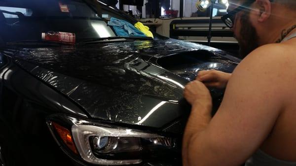 Xpel Ultimate Paint Protection Film Installation in Progress