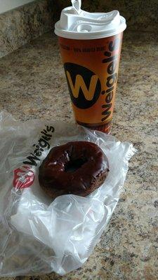 Coffee and donut