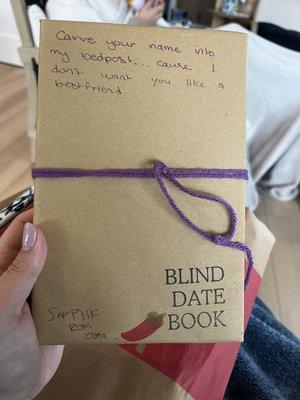 blind date with a book: sapphic rom com themed