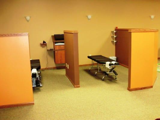 Our main adjusting area is open, but we also have private areas.