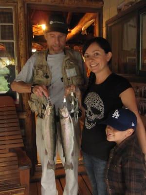 A couple of folks came in to weigh their catch. The big one was 3.75lbs!