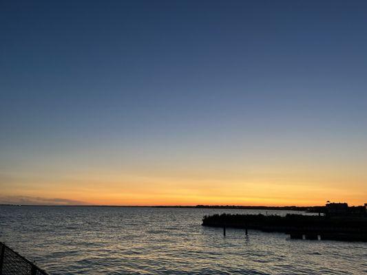 Sunset views from the deck