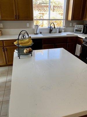 Kitchen island and countertops