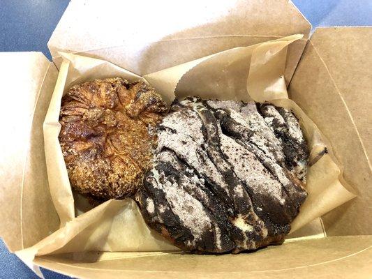 Sugar queen (left) and twice baked tiramisu croissant